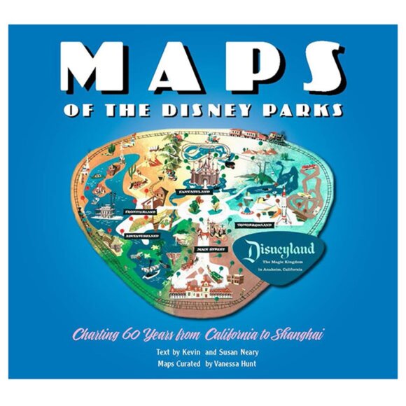 Disney Maps of Disney Parks Hardcover Book - Picture 1 of 10